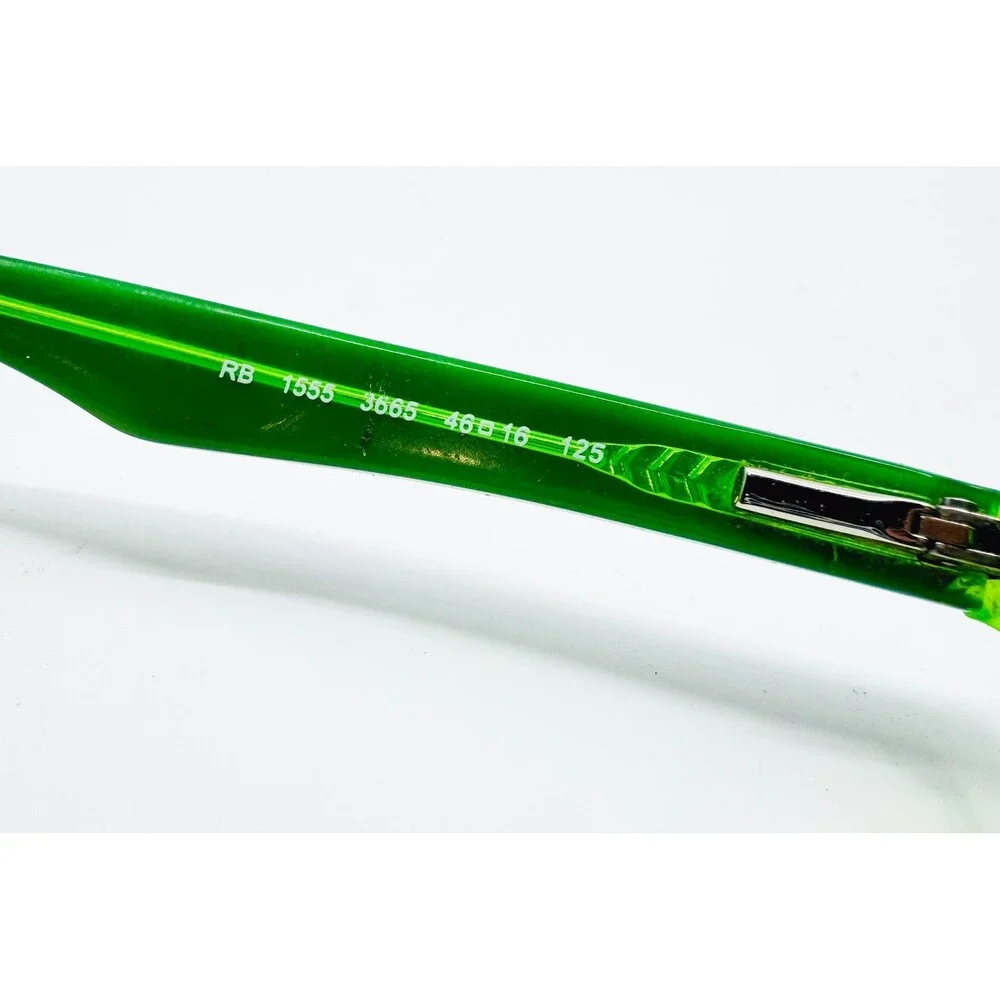 Ray-Ban Eyeglasses Kids Black Green RB 1555 3665 Square 46-16-125